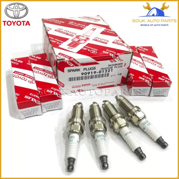 90919-01221 Genuine Toyota SPARK PLUG SET OF 4 Pcs DENSO SK20BGR11 9091901221
