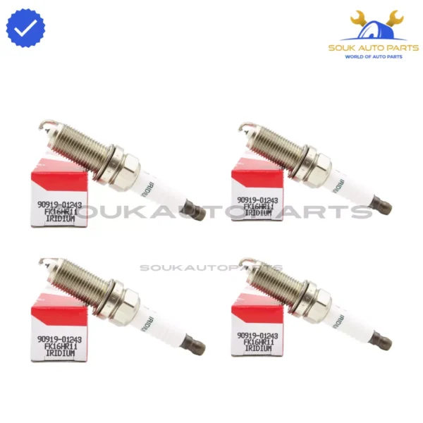 90919-01243 Genuine Toyota SPARK PLUG SET 1NZ-FE 4 Pcs 9091901243