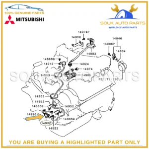 MD357274 Genuine Mitsubishi SENSOR, ENGINE CRANKSHAFT ANGLE OEM