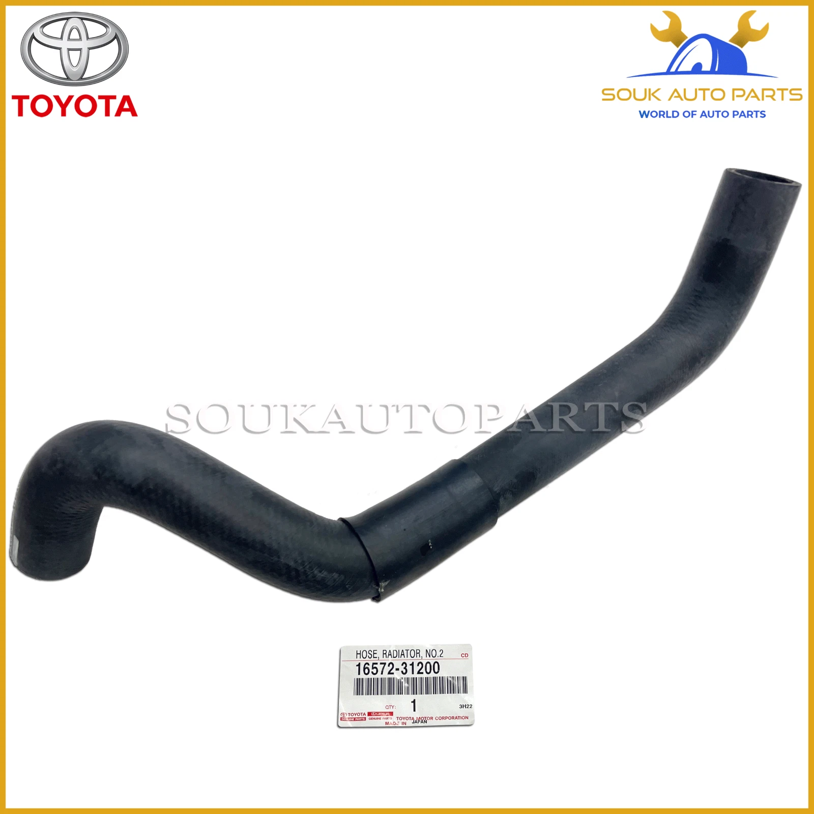 16572-31200 Genuine Toyota HOSE, RADIATOR NO.2 1657231200