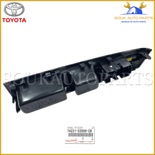 74231-52660-C0 Genuine Toyota PANEL, FRONT ARMREST BASE, UPPER RH 7423152660C0