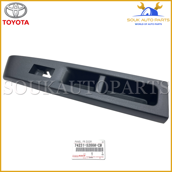 74231-52660-C0 Genuine Toyota PANEL, FRONT ARMREST BASE, UPPER RH 7423152660C0