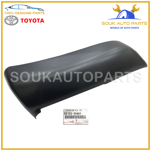 52103-35901 Genuine Toyota FRONT BUMPER EXTENSION, LH 5210335901 4RUNNER 1KZ