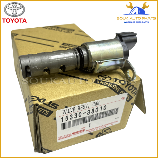 15330-38010 Genuine Toyota VALVE ASSY, CAM TIMING OIL CONTROL, RH/LH 1533038010
