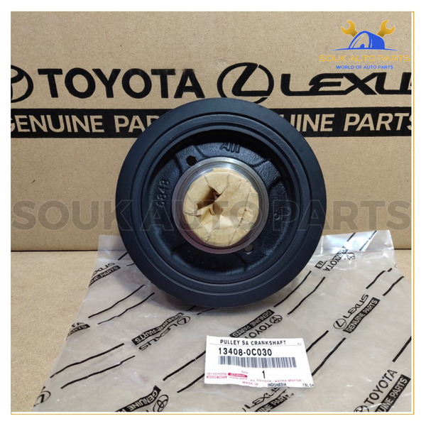 13408-0C030 Genuine Toyota PULLEY, CRANKSHAFT HIACE HILUX