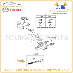 04311-12110 Genuine Toyota CYLINDER KIT, CLUTCH MASTER 0431112110 OEM RAV4 IS300