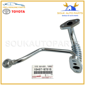 15407-67010 Genuine Toyota PIPE SUB-ASSY, TURBO OIL INLET OEM - Image 2