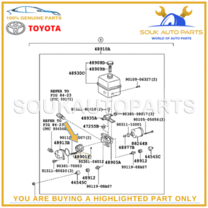 48901-60010 Genuine Toyota PUMP SUB-ASSY, HEIGHT CONTROL 4890160010 OEM