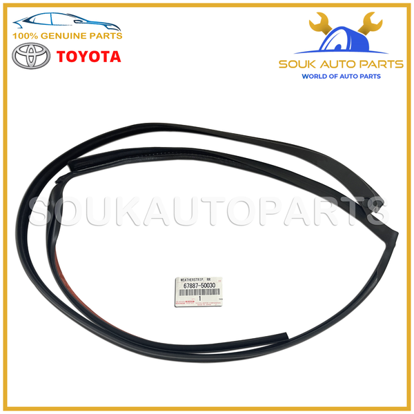 67887-50030 Genuine Toyota WEATHERSTRIP, REAR DOOR, NO.2 RH 6788750030 OEM