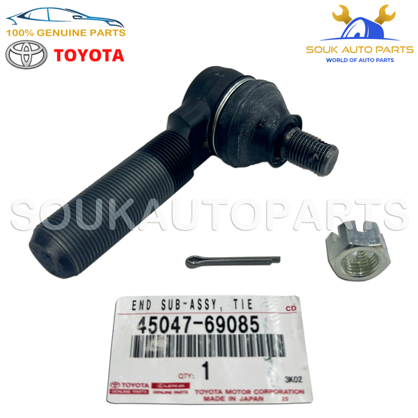 45047-69085 Genuine Toyota END SUB-ASSY, TIE ROD, RH/LH 4504769085 OEM