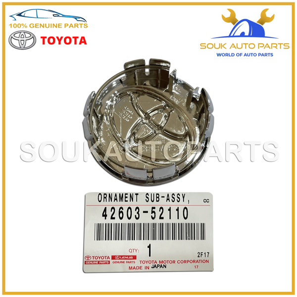 42603-52110 Genuine Toyota ORNAMENT SUB-ASSY, WHEEL HUB 4260352110 OEM