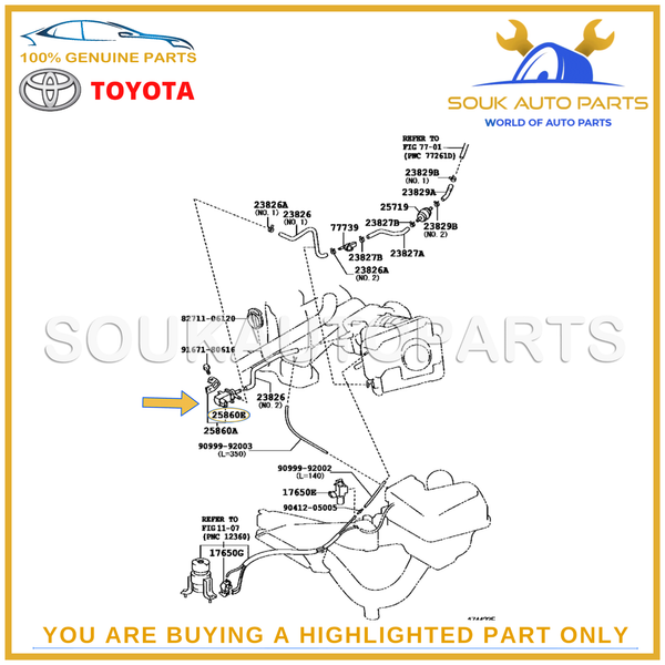 90910-12259 Genuine Toyota VALVE, DUTY VACUUM SWITCHING 9091012259 OEM