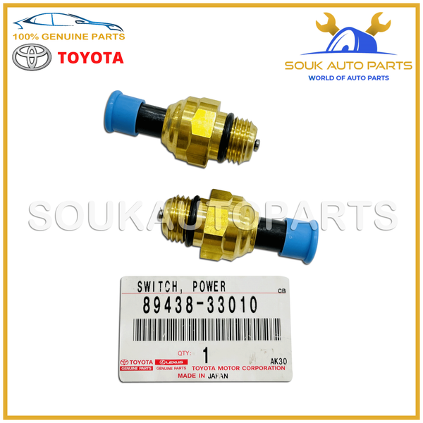89438-33010 Genuine Toyota SWITCH SET (2 Pcs), POWER STEERING OIL PRESSURE OEM