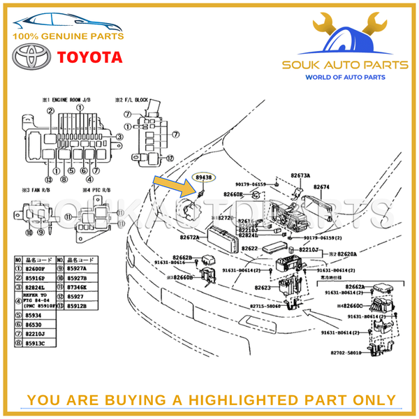 89438-33010 Genuine Toyota SWITCH SET (2 Pcs), POWER STEERING OIL PRESSURE OEM