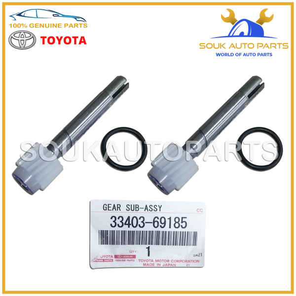 33403-69185 Genuine Toyota SPEEDOMETER (2 Pcs) DRIVEN (ATM) GEAR SUB-ASSY OEM