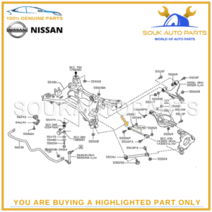 551A0-JK000 Genuine Nissan LINK COMPL-REAR SUSPENSION LOWER, FRONT 551A0JK000 - Image 2