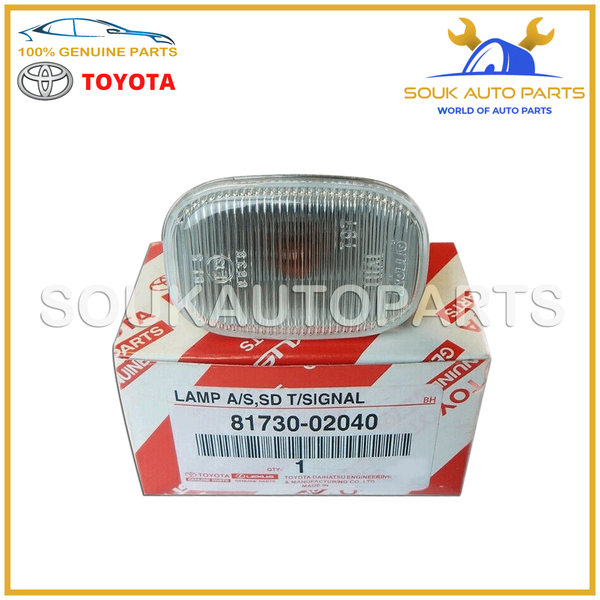 81730-02040 Genuine Toyota LAMP ASSY, SIDE TURN SIGNAL, RH/LH For Celica MR2
