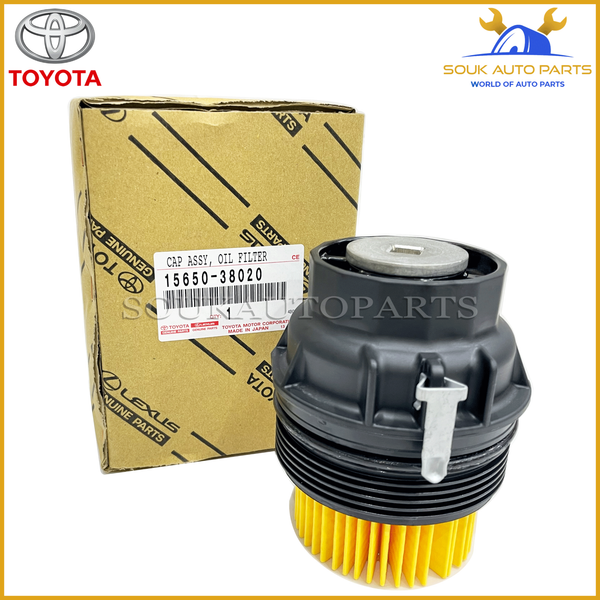 15650-38020 Genuine Toyota OIL FILTER HOUSING CAP ASSY 1565038020 OEM