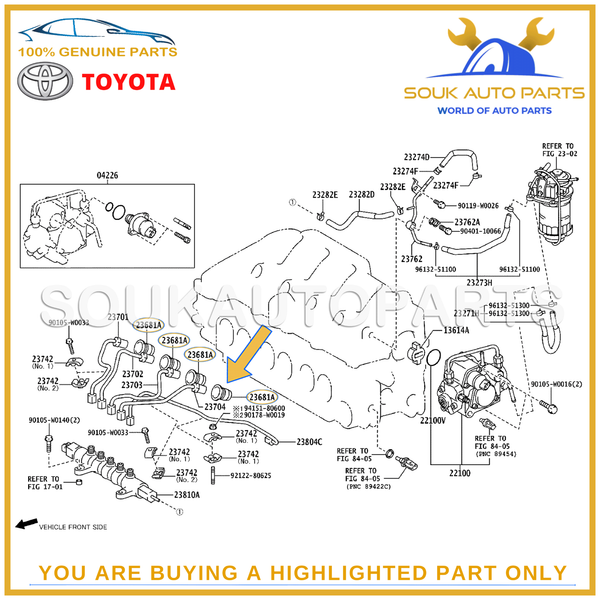23681-17010 Genuine Toyota NOZZLE HOLDER SEAL (Set of 8 Pcs) 2368117010 OEM