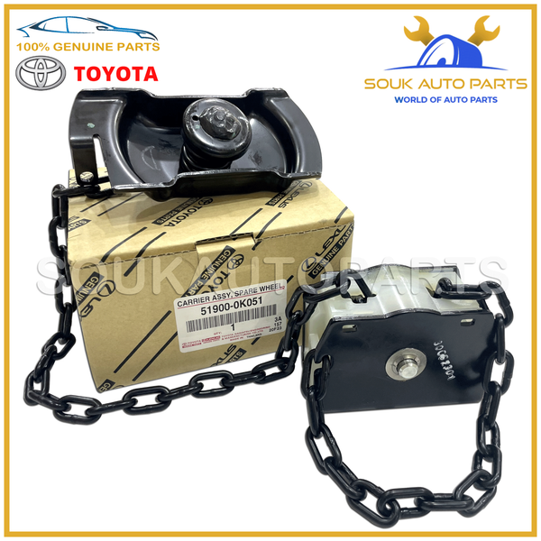 51900-0K051 Genuine Toyota CARRIER ASSY, SPARE WHEEL 519000K051 OEM
