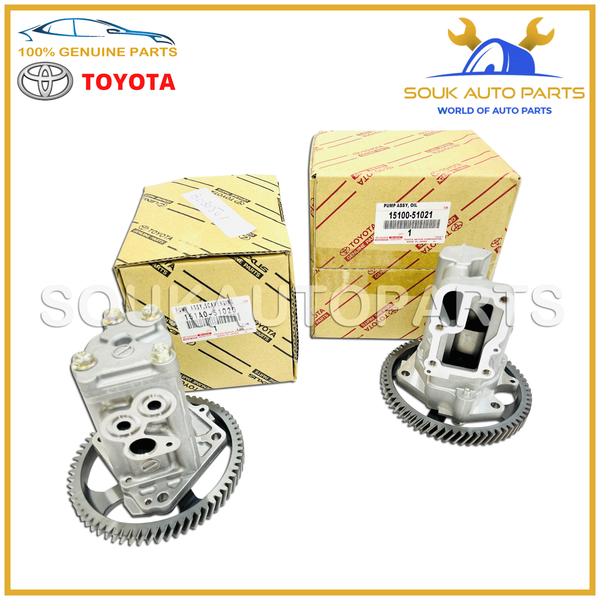 15100-51021 151A0-51020 Genuine Toyota OIL PUMP & PUMP ASSY, SCAVENGING 1VD-FTV