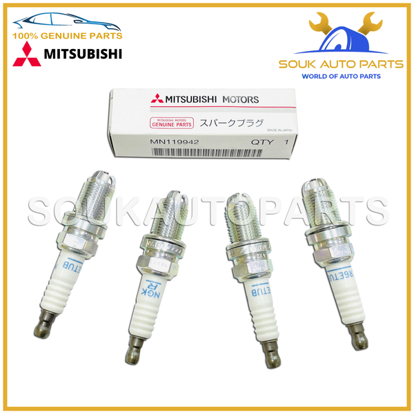 MN119942 Genuine Mitsubishi SPARK PLUG SET of 4 Pcs 6G75 PAJERO MONTERO