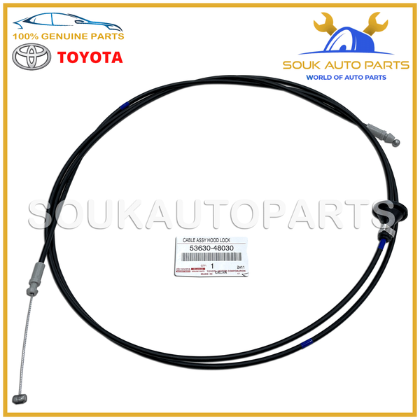 53630-48030 Genuine Toyota CABLE ASSY, HOOD LOCK CONTROL HARRIER RX330/50 RX400h