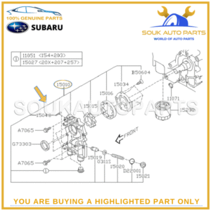 15010-AA310 Genuine Subaru OIL PUMP ASSY EG 12MM HIGH VOLUME WRX STi IMPREZA