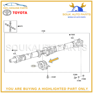 37230-0K021 Genuine Toyota BEARING, CENTER SUPPORT NO.1 372300K021 OEM