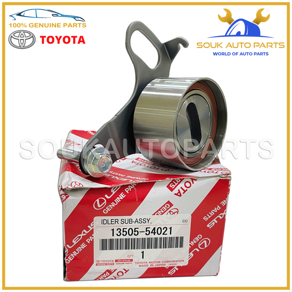 13505-54021 Genuine Toyota TIMING BELT TENSIONER PULLEY 2L 2L-T 3L 5L PRADO