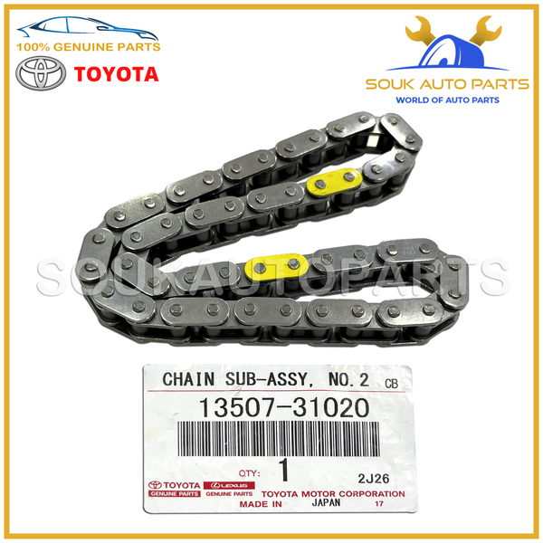13507-31020 Genuine Toyota CHAIN SUB-ASSY, NO.2 1350731020 OEM
