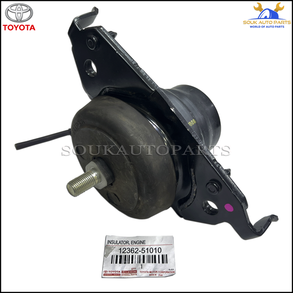 12362-51010 Genuine Toyota INSULATOR, ENGINE MOUNTING, FRONT LH 1236251010 OEM