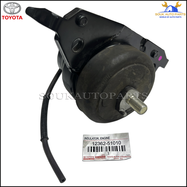 12362-51010 Genuine Toyota INSULATOR, ENGINE MOUNTING, FRONT LH 1236251010 OEM