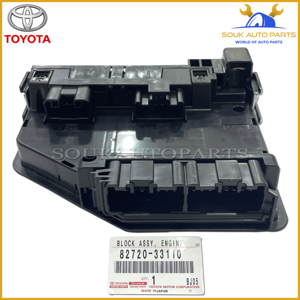 82720-33110 Genuine Toyota BLOCK ASSY, ENGINE ROOM JUNCTION AURION CAMRY
