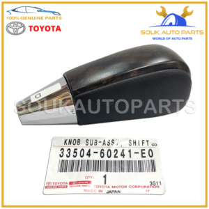 33504-60241-E0 Genuine Toyota KNOB SUB-ASSY SHIFT 3350460241E0 OEM