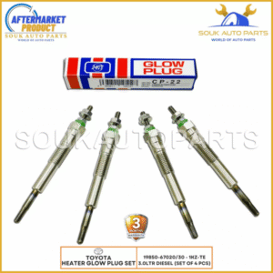 19850-67020/30 HEATER GLOW PLUG SET 1KZ-TE For Toyota HILUX INNOVA 3.0Ltr DIESEL