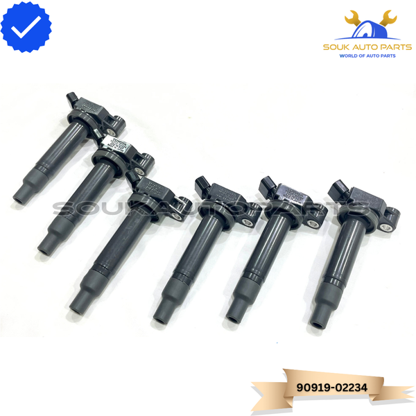 90919-02234 IGNITION COIL SET (6 Pcs) 1MZFE DENSO For Toyota Lexus 673-1301