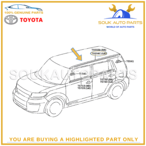 Genuine CENTER LH & RH ROOF DRIP SIDE FINISH MOULDING SET Toyota Scion xB 08-15 - Image 4