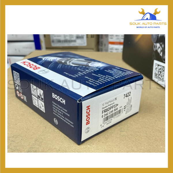 FR8DPP33 SPARK PLUG SET OF 4 DOUBLE PLATINUM SUPER PLUS BOSCH For Mercedes-Benz