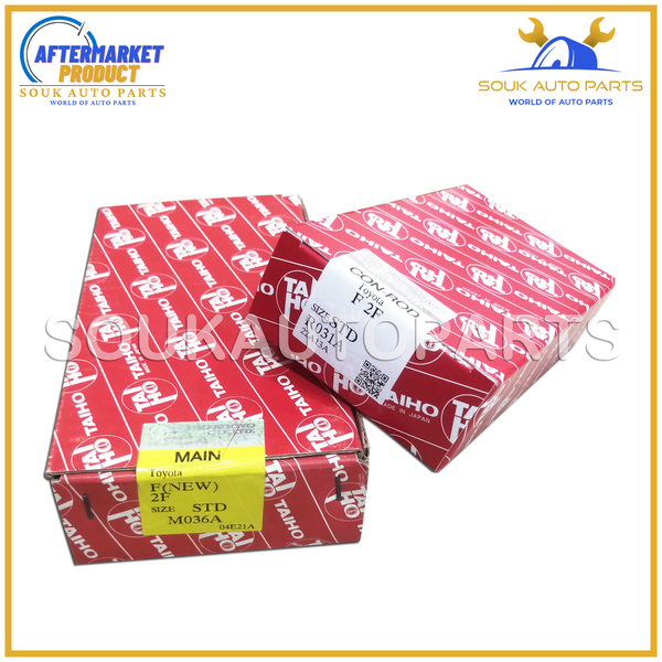 MAIN & CON ROD BEARING SET F 2F Std For Toyota LAND CRUISER 3.9Ltr 4.2Ltr 55-88