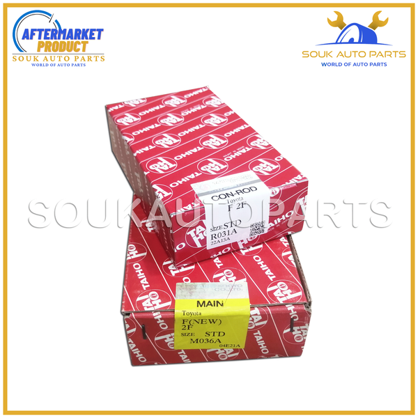 MAIN & CON ROD BEARING SET F 2F Std For Toyota LAND CRUISER 3.9Ltr 4.2Ltr 55-88