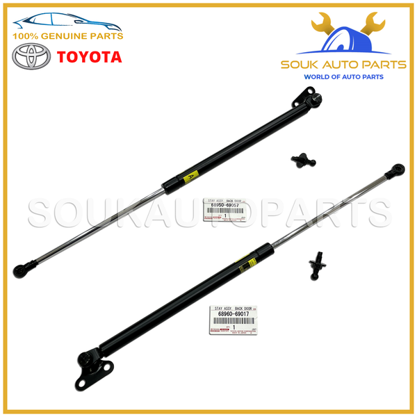 68950-69057 & 68960-69017 Genuine Toyota STAY BACK DOOR SET OF 2 RH & LH OEM