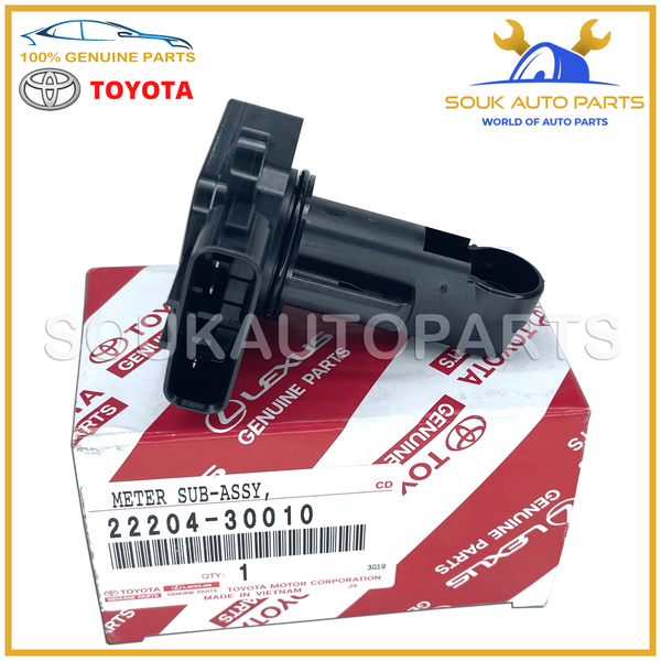 22204-30010 Genuine Toyota METER SUB-ASSY, INTAKE AIR FLOW 2220430010 OEM