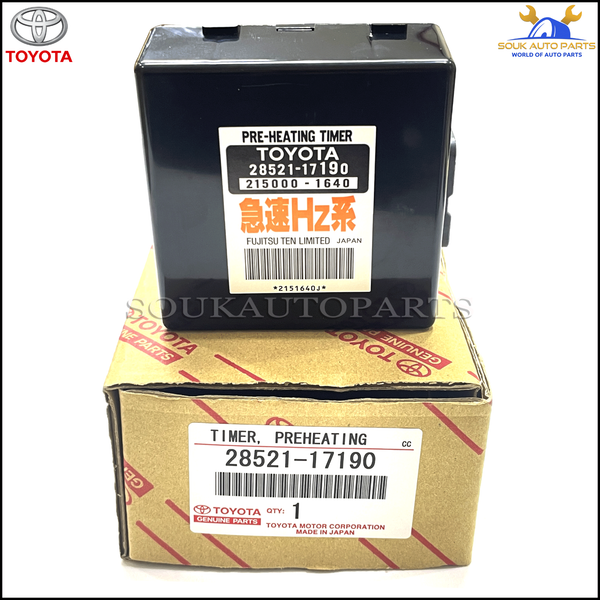 28521-17190 Genuine Toyota TIMER, PREHEATING 2852117190 OEM