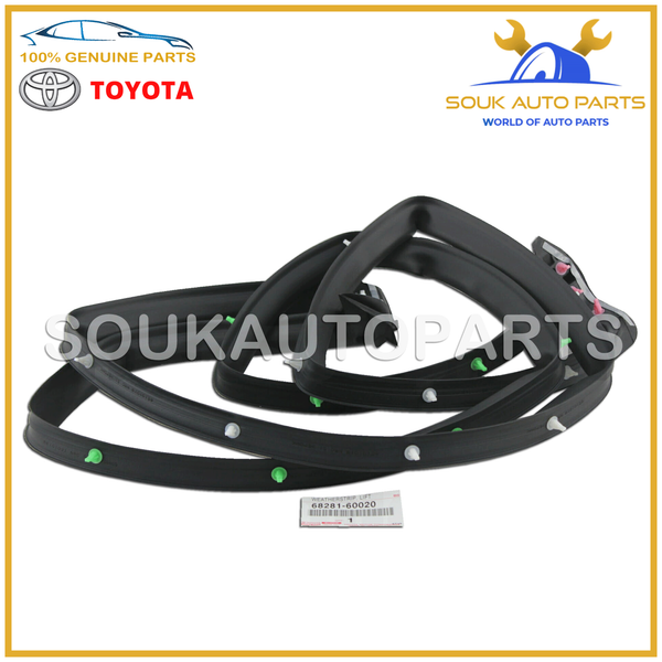 68281-60020 Genuine Toyota WEATHERSTRIP, LIFT GATE 68281-60020 OEM LC, LC 100