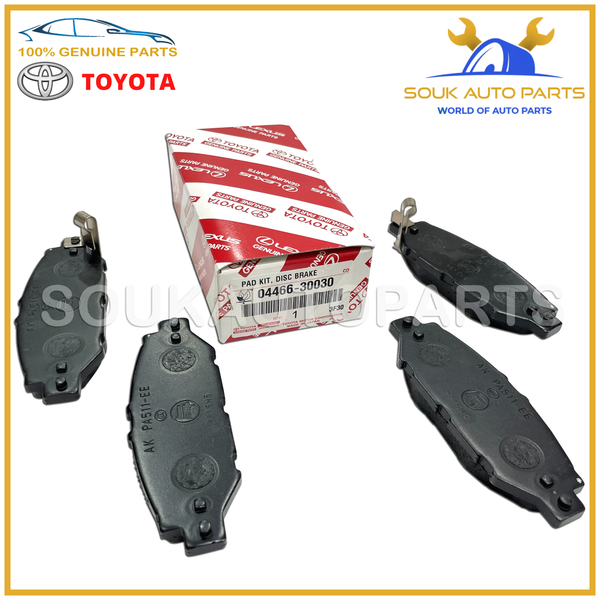 04466-30030 Genuine Toyota Lexus PAD KIT, DISC BRAKE, REAR SUPRA
