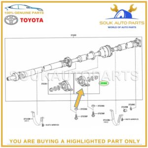 37230-29015 Genuine Toyota BEARING ASSY, CENTER SUPPORT, NO.1 3723029015 OEM - Image 5