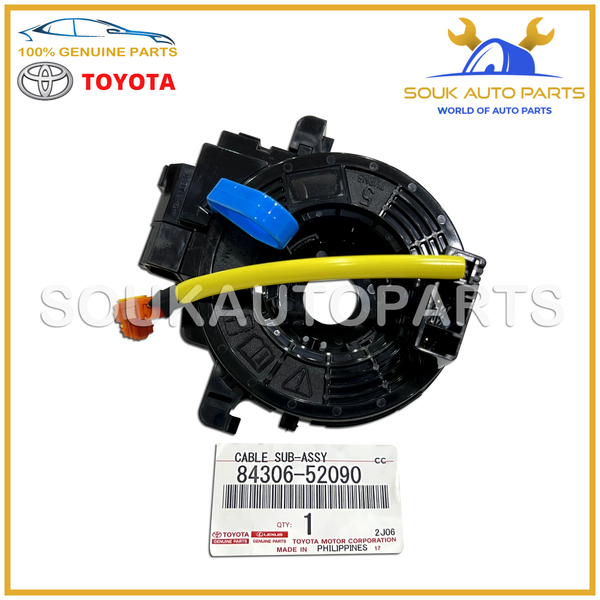 84306-52090 Genuine Toyota CABLE SUB-ASSY, SPIRAL 8430652090