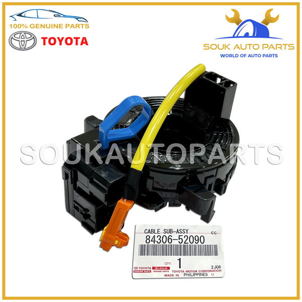 84306-52090 Genuine Toyota CABLE SUB-ASSY, SPIRAL 8430652090