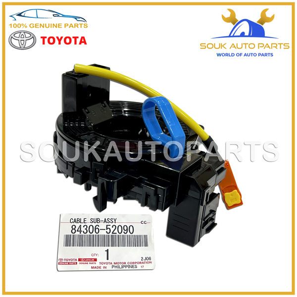 84306-52090 Genuine Toyota CABLE SUB-ASSY, SPIRAL 8430652090